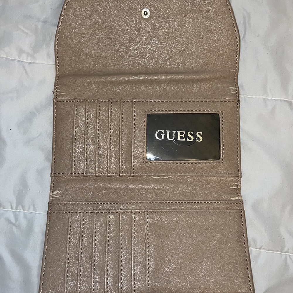 Guess Ostrich Satchel With Wallet - image 8